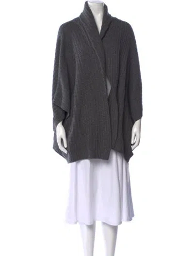 Pre-owned 360 Sweater Cashmere V-neck Sweater In Gray