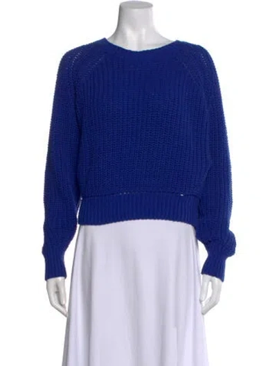 Pre-owned 360 Sweater Crew Neck Sweater In Blue