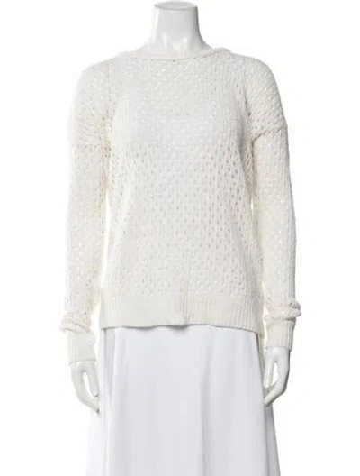 Pre-owned 360 Sweater Crew Neck Sweater In Neutrals