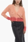360 Sweater Gradient Effect Openwork Jessica Cardigan