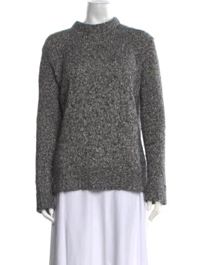 Pre-owned 360 Sweater Mock Neck Sweater In Grey