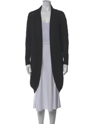 Pre-owned 360 Sweater Open Front Sweater In Gray