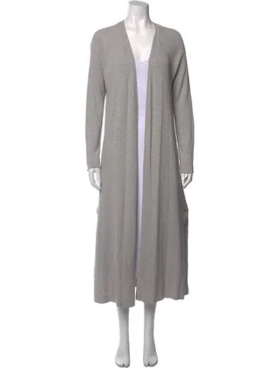 Pre-owned 360 Sweater Open Front Sweater In Grey