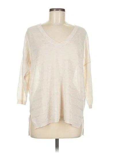 Pre-owned 360 Sweater Poncho In White