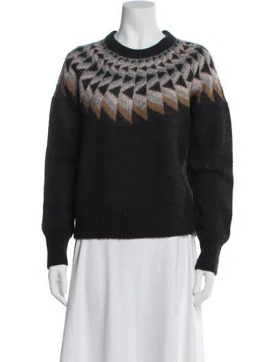 Pre-owned 360 Sweater Printed Crew Neck Sweater In Multi