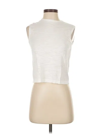 Pre-owned 360 Sweater Sleeveless T-shirt In White