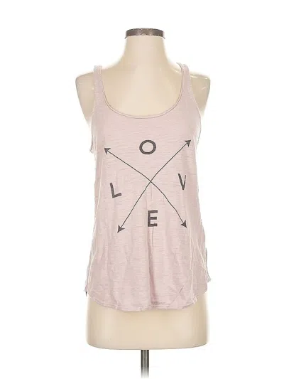 Pre-owned 360 Sweater Tank Top Pink Halter Neckline Tops