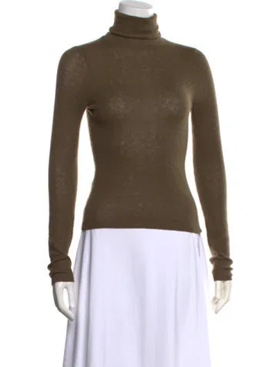 Pre-owned 360 Sweater Turtleneck Sweater In Brown