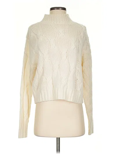 Pre-owned 360 Sweater Turtleneck Sweater In Ivory