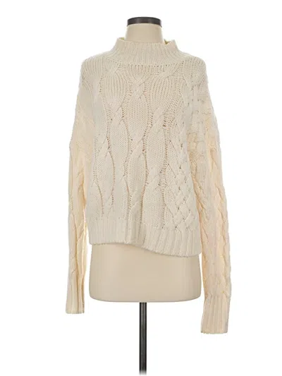 Pre-owned 360 Sweater Turtleneck Sweater In Ivory