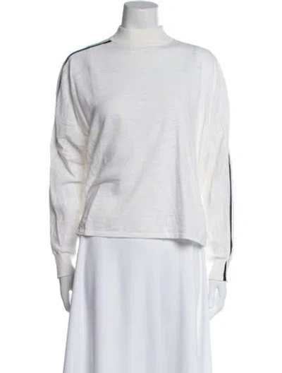 Pre-owned 360 Sweater Turtleneck Sweater In White