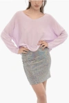 360 SWEATER V-NECK COTTON AND CASHMERE SWEATER