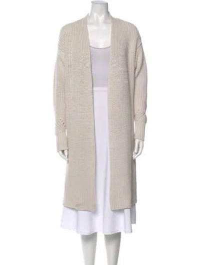 Pre-owned 360 Sweater V-neck Sweater In Neutral