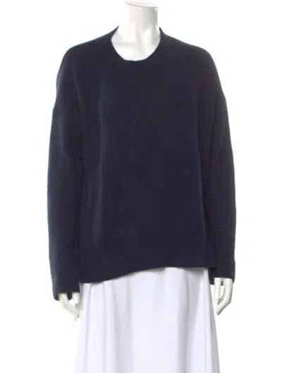 Pre-owned 360 Sweater Wool Crew Neck Sweater In Blue