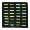 DRIES VAN NOTEN BLACK & GREEN LEN LYE EDITION FLICK SCARF