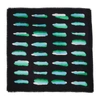 DRIES VAN NOTEN BLACK & GREEN LEN LYE EDITION FLICK SCARF