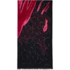 DRIES VAN NOTEN BLACK & PINK LEN LYE EDITION FLAMES SCARF