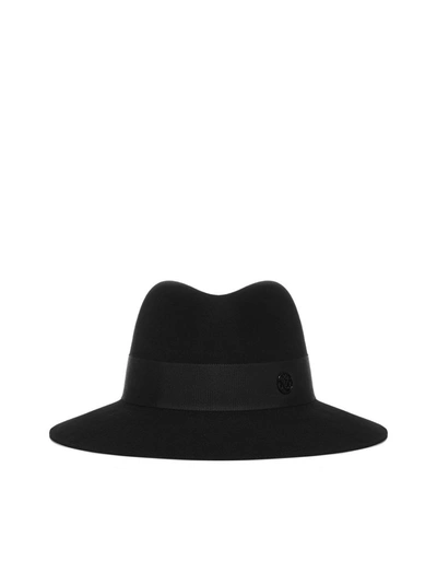 Maison Michel Kate Fedora Hat In Black