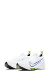 Nike Air Zoom Tempo Next% Men's Road Running Shoes In White/ Racer Blue-volt-black