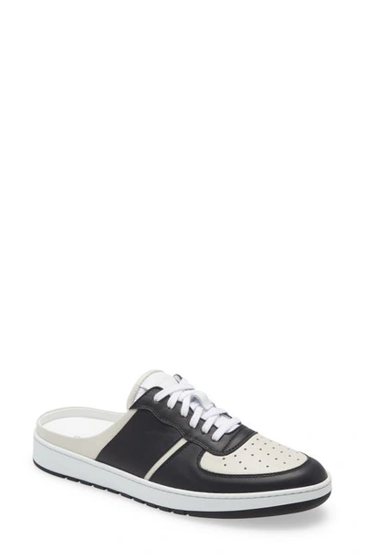 Collegium Pillar Mule In White/ Black
