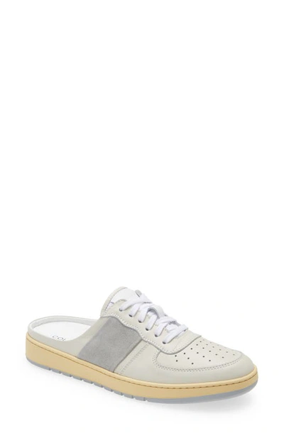 Collegium Pillar Mule In White/ Shadow Grey