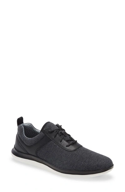 Johnston & Murphy Ethan Sneaker In Dark Gray Knit