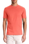 Bugatchi Ooohcotton® Crewneck Tech T-shirt In Coral