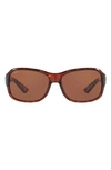 Costa Del Mar Pillow 58mm Polarized Sunglasses In Tortoise/ Copper