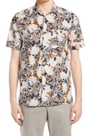 TED BAKER SITCOM FLORAL SHORT SLEEVE BUTTON-UP SHIRT,251875