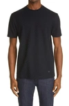 Emporio Armani Round-necked T-shirt Black  Man In Black