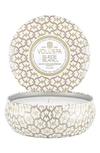 Voluspa Suede Blanc 3-wick Tin Candle In Suede Blanc