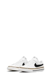 Nike Kids' Court Legacy Sneaker In White/black/desert Ochre/gum Light Brown