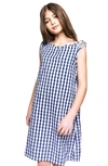 PETITE PLUME KIDS' GINGHAM NIGHTGOWN,SNGNG