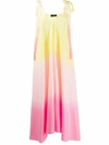 ALANUI ALANUI WOMEN'S YELLOW COTTON DRESS,LWDB006R200110753301 M