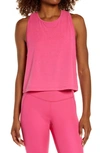 Zella Work For It Tank Top In Pink Rouge
