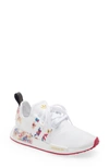 Adidas Originals Nmd R1 Sneaker In White/ Bold Pink/ Legend Ink