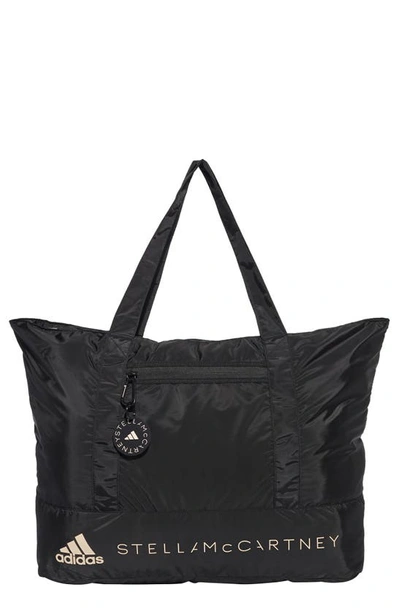 Adidas By Stella Mccartney Large Tote In Black/ White