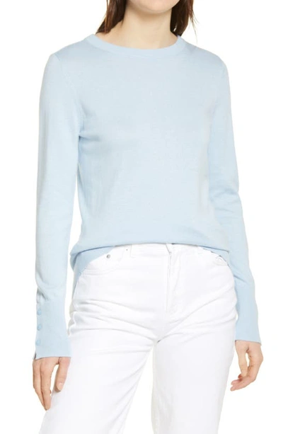 Halogenr Halogen Crewneck Sweater In Blue Cashmere