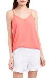 1.state Chiffon Inset Camisole In Cameo Coral