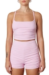 Nia Carbon Crop Tank In Orchid