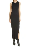 Simon Miller Lou Black Cut-out Stretch-jersey Midi Dress In Black