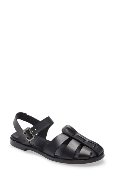 Freda Salvador Women's Sera Fisherman Sandals In Black Calf