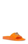 Versace Women's Palazzo Medusa Pool Slides In Tangerine