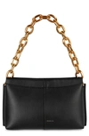 Wandler Mini Carly Chain Strap Leather Shoulder Bag In Black