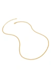 Monica Vinader Recycled 18ct Yellow Gold Vermeil On Sterling Silver Beaded Curb Chain Necklace In Yellow Gold