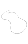 Monica Vinader Recycled Sterling Silver Beaded Curb Chain Necklace