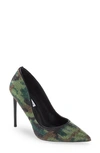 Steve Madden Vivacious Crystal Embellished Pump In Camouflage