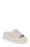 Vagabond Shoemakers Courtney Flatform Slide Sandal In Off White