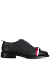 Thom Browne Wholecut Lace-ups In Blue