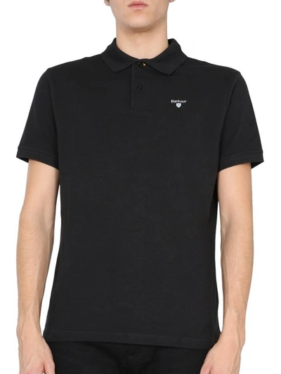 BARBOUR BARBOUR LOGO EMBROIDERED POLO SHIRT